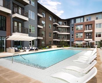 Swimming pool with lounge area